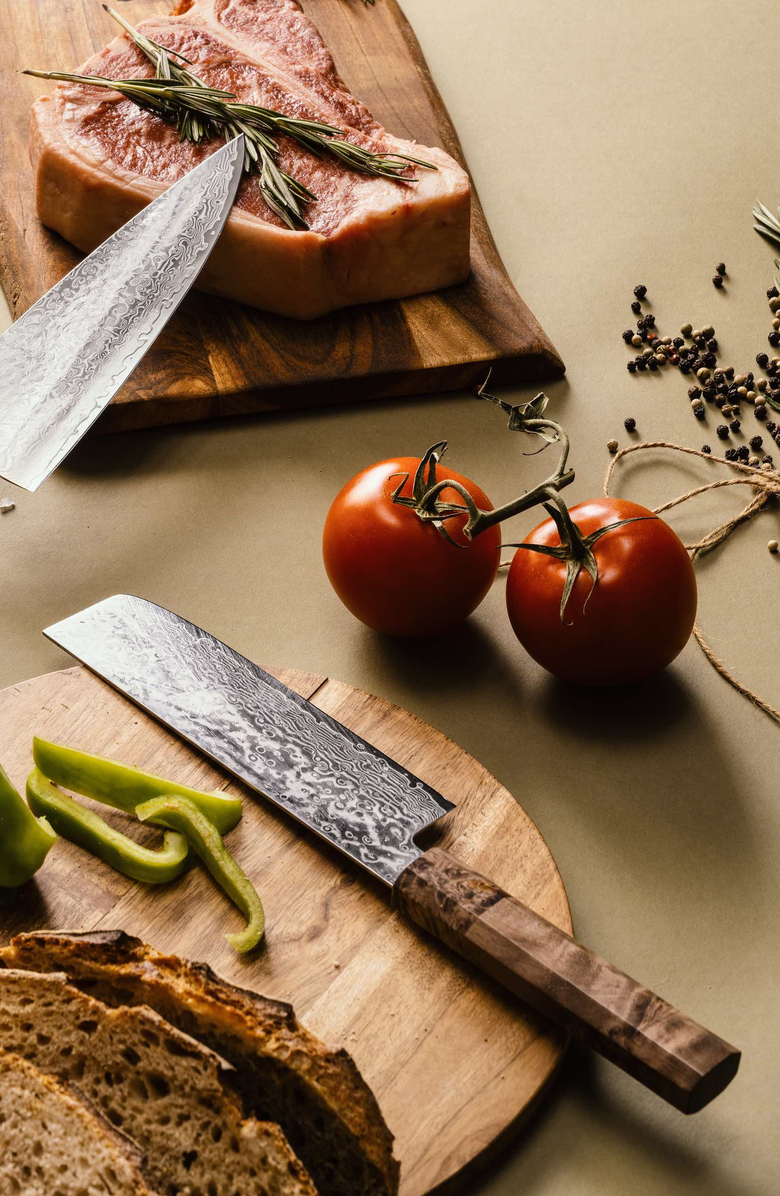 Italic Kumo VG10 Nakiri Knife, Alternate, color, Stabilized Maple