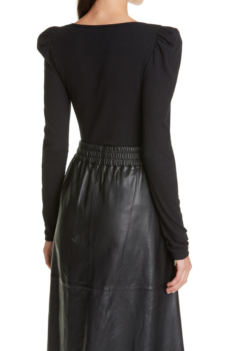 ba&sh Olympe Puff Shoulder Top, Alternate, color, 