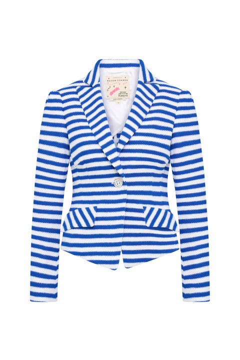 Striped Jersey Jacket