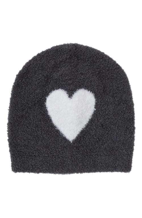 Barefoot Dreams Cozychic Lite® Baby Heart Beanie In Carbon-pearl