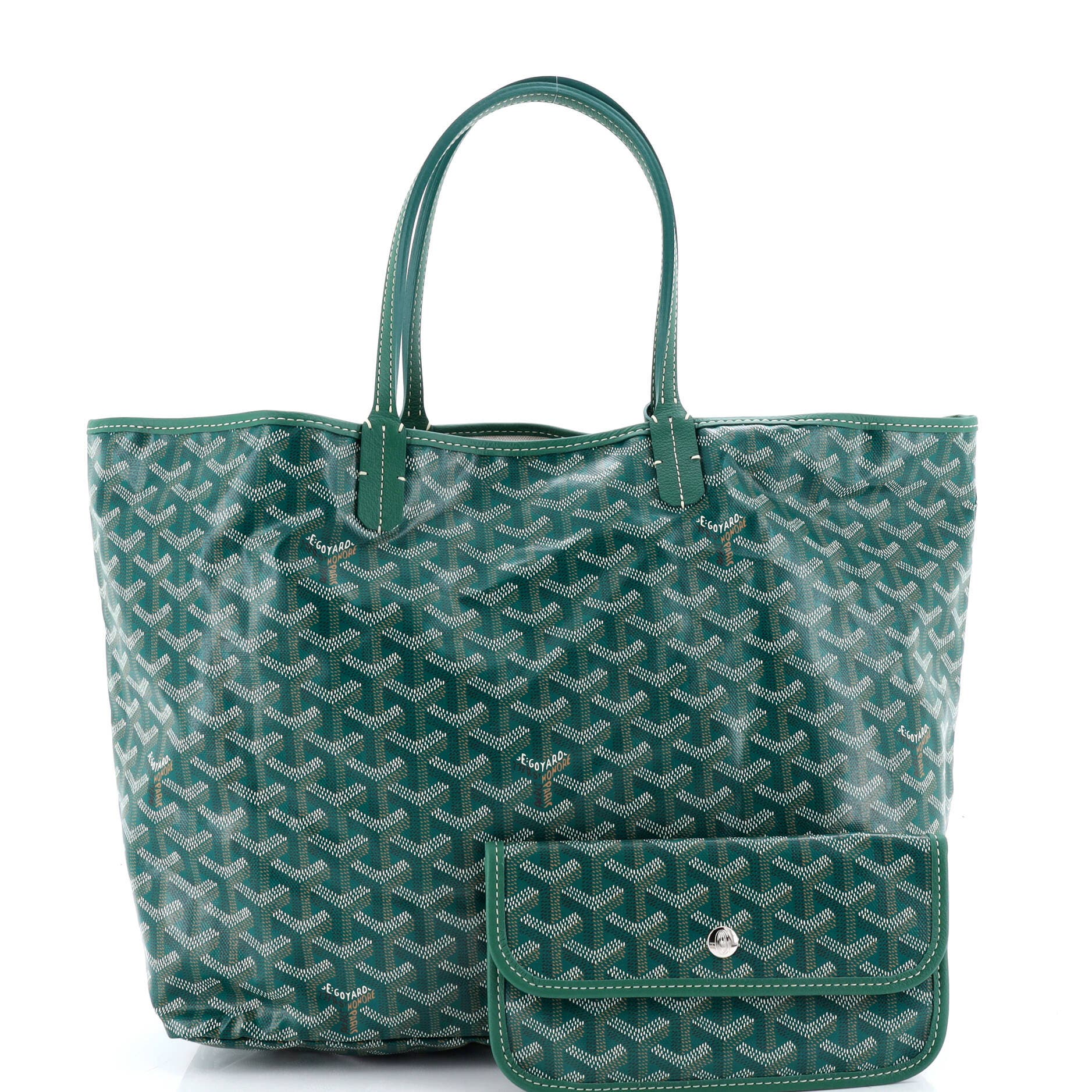 Pre-Owned Goyard Saint Louis Tote Coated Canvas PM, Alternate, color, 