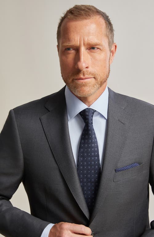 Heritage Gold Infinity Solid Wool Suit In Gray