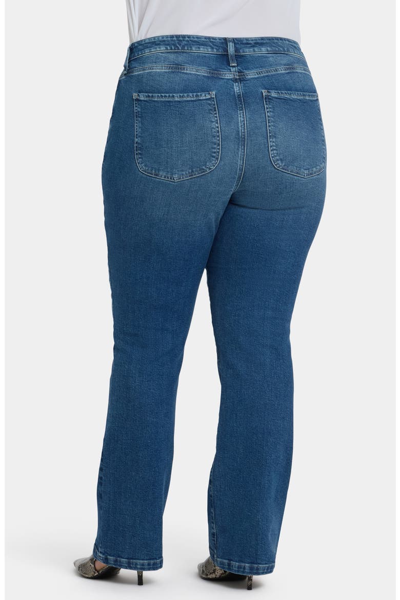 Billie Seamed High Waist Mini Bootcut Jeans, Alternate, color, ROMANTIC INDIGO