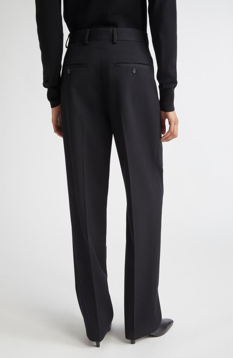 TOTEME Pleated Trousers, Alternate, color, Black