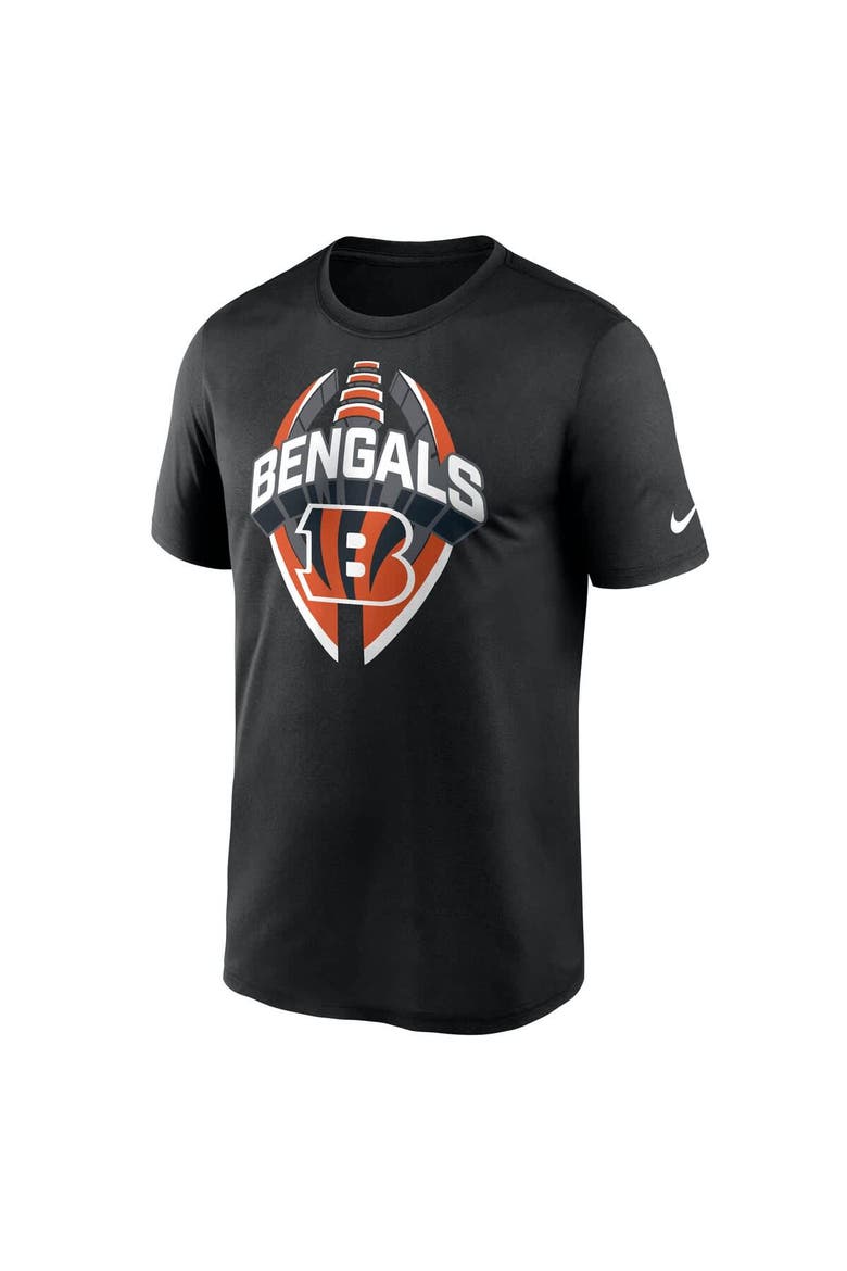 Men's Nike Black Cincinnati Bengals Big & Tall Primetime Legend Icon Performance T-Shirt, Alternate, color, Black
