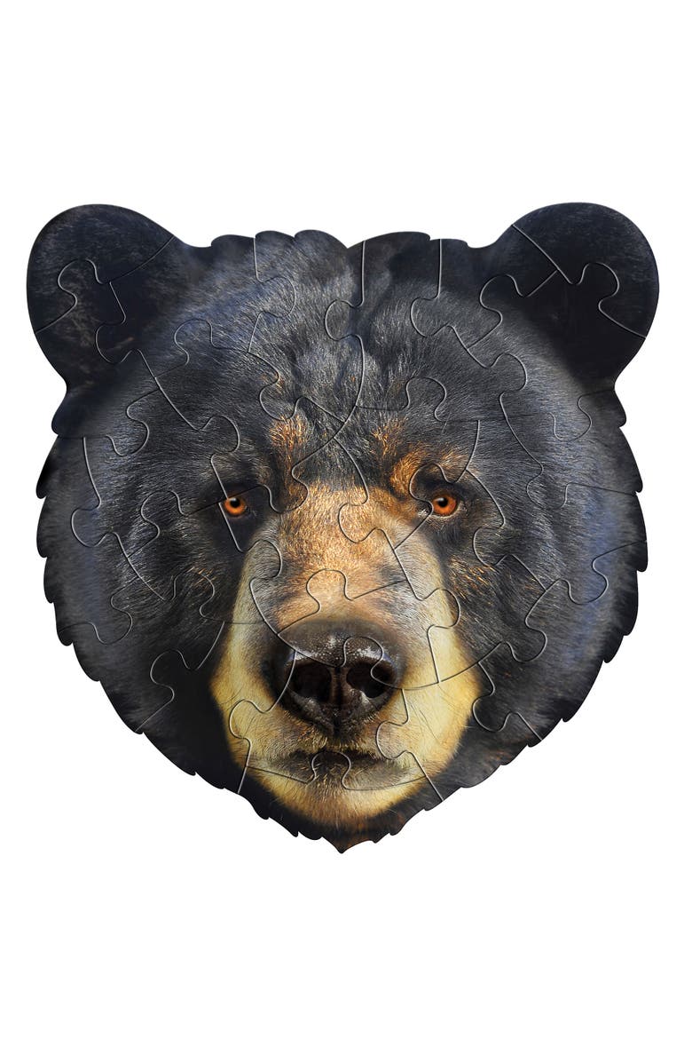 Madd Capp I Am Bear 24 Piece Head Shaped Puzzle, Alternate, color, Multicolored