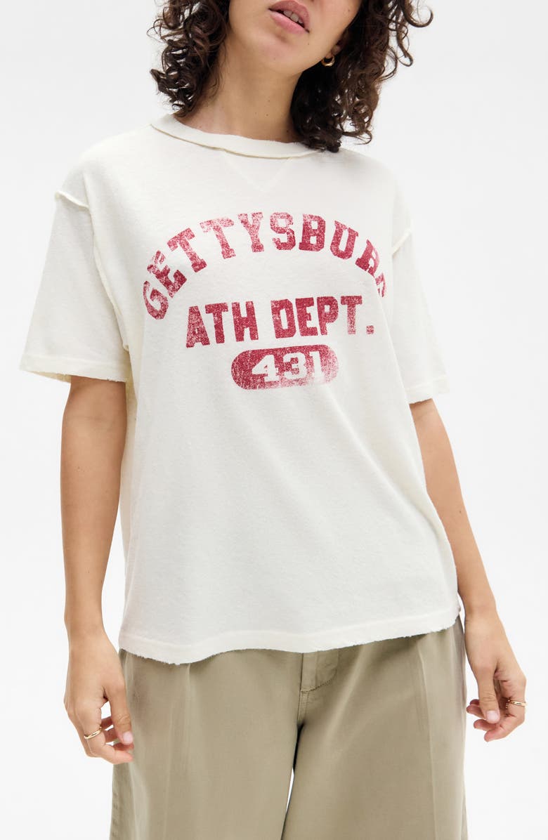 BDG Urban Outfitters Philadelphia Boyfriend Graphic T-Shirt, Main, color, White