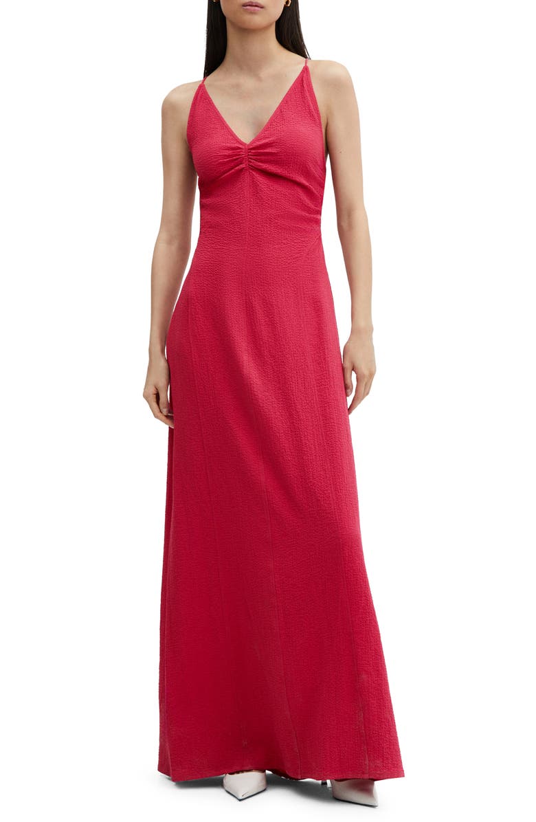 MANGO Textured Maxi Dress, Main, color, 