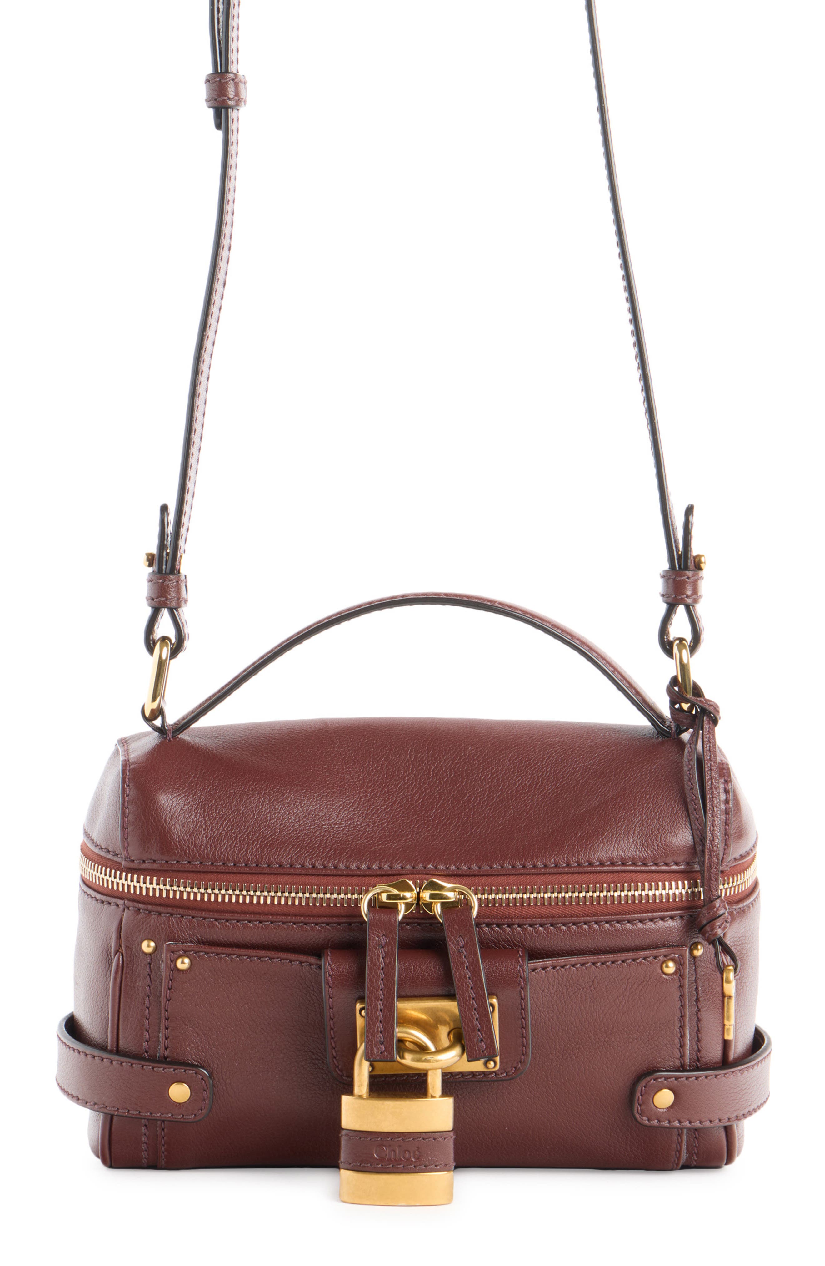 Small Paddington Leather Crossbody Bag, Main, color, CRAFTY BROWN