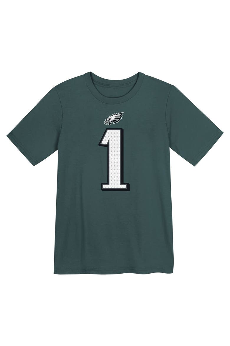 Preschool Nike Jalen Hurts Midnight Green Philadelphia Eagles Player Name & Number T-Shirt, Alternate, color, Green