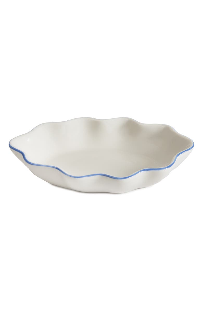 Kassatex Le Marais Porcelain Soap Dish, Main, color, White/ Cornflower Blue
