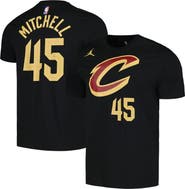 Jordan Brand Men's Jordan Brand Donovan Mitchell Black Cleveland Cavaliers 2022/23 Statement Edition Name & Number T-Shirt