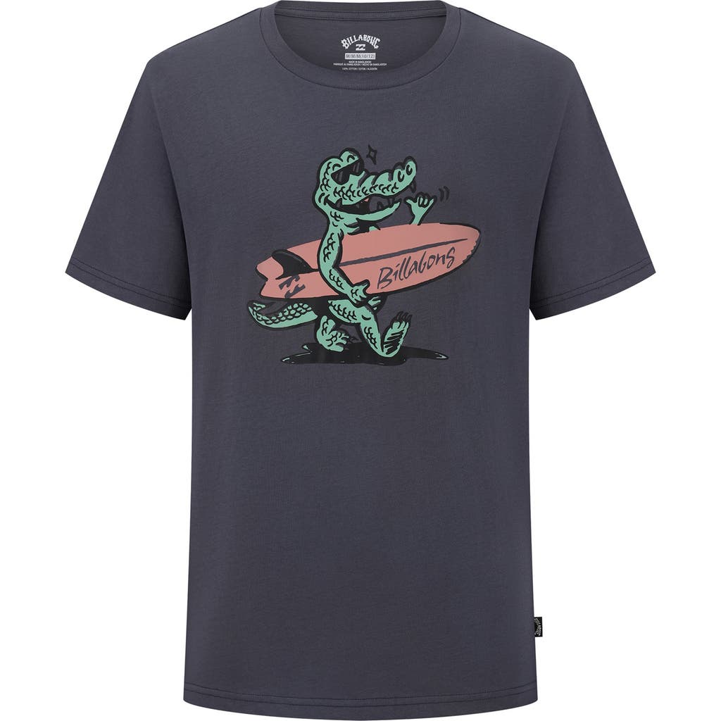 Billabong Kids' Gator Short Sleeve Graphic T-shirt In Blue