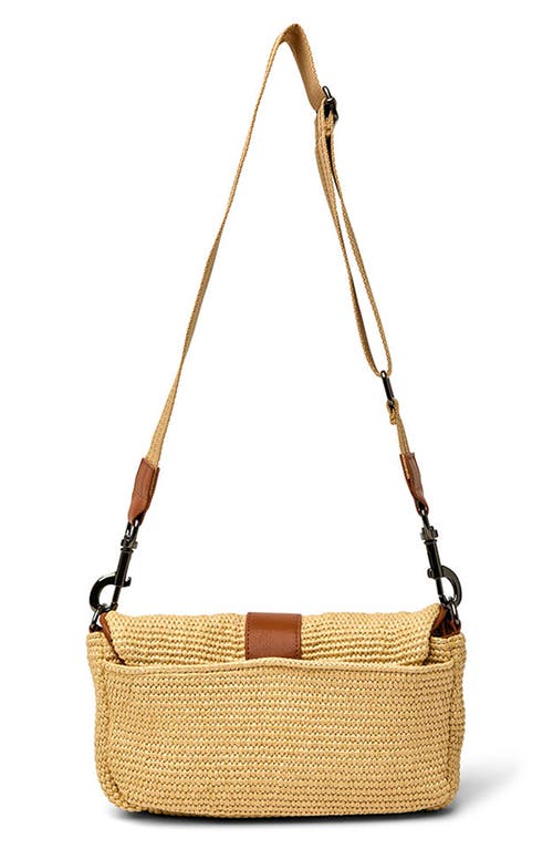 Think Royln Socialite Crossbody Bag In Dune Raffia