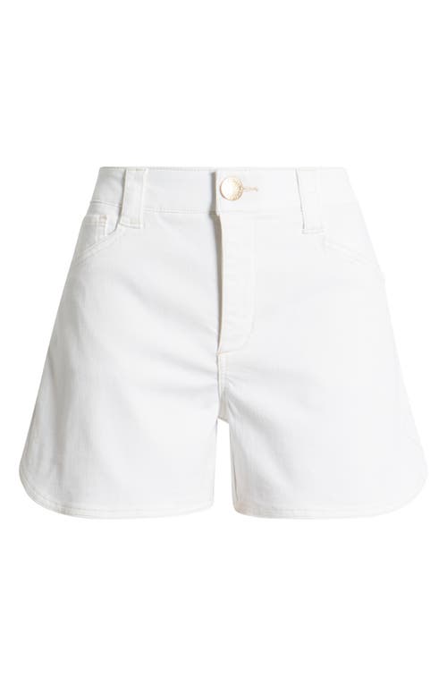 Wit & Wisdom Skyrise High Waist Dolphin Hem Denim Shorts