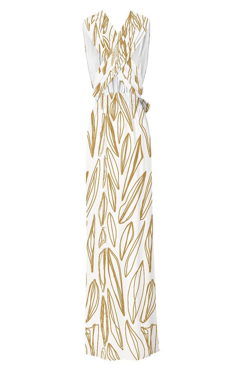 DIARRABLU Mailys Fiore Print Jacquard Convertible Dress, Alternate, color, 