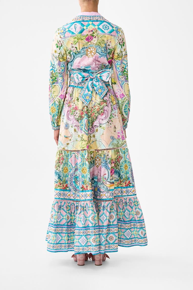 High Waisted Tiered Skirt Just Coasting, Alternate, color, Just Coasting