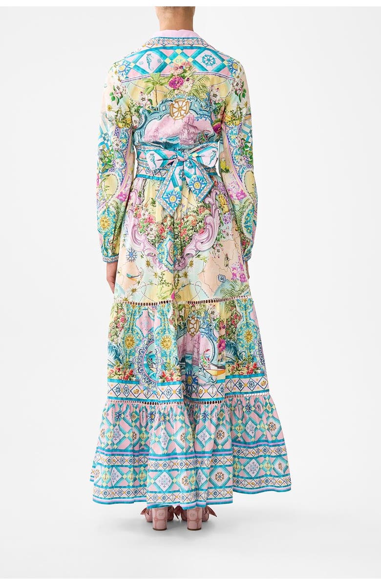 Camilla High Waisted Tiered Skirt Just Coasting, Alternate, color, Just Coasting