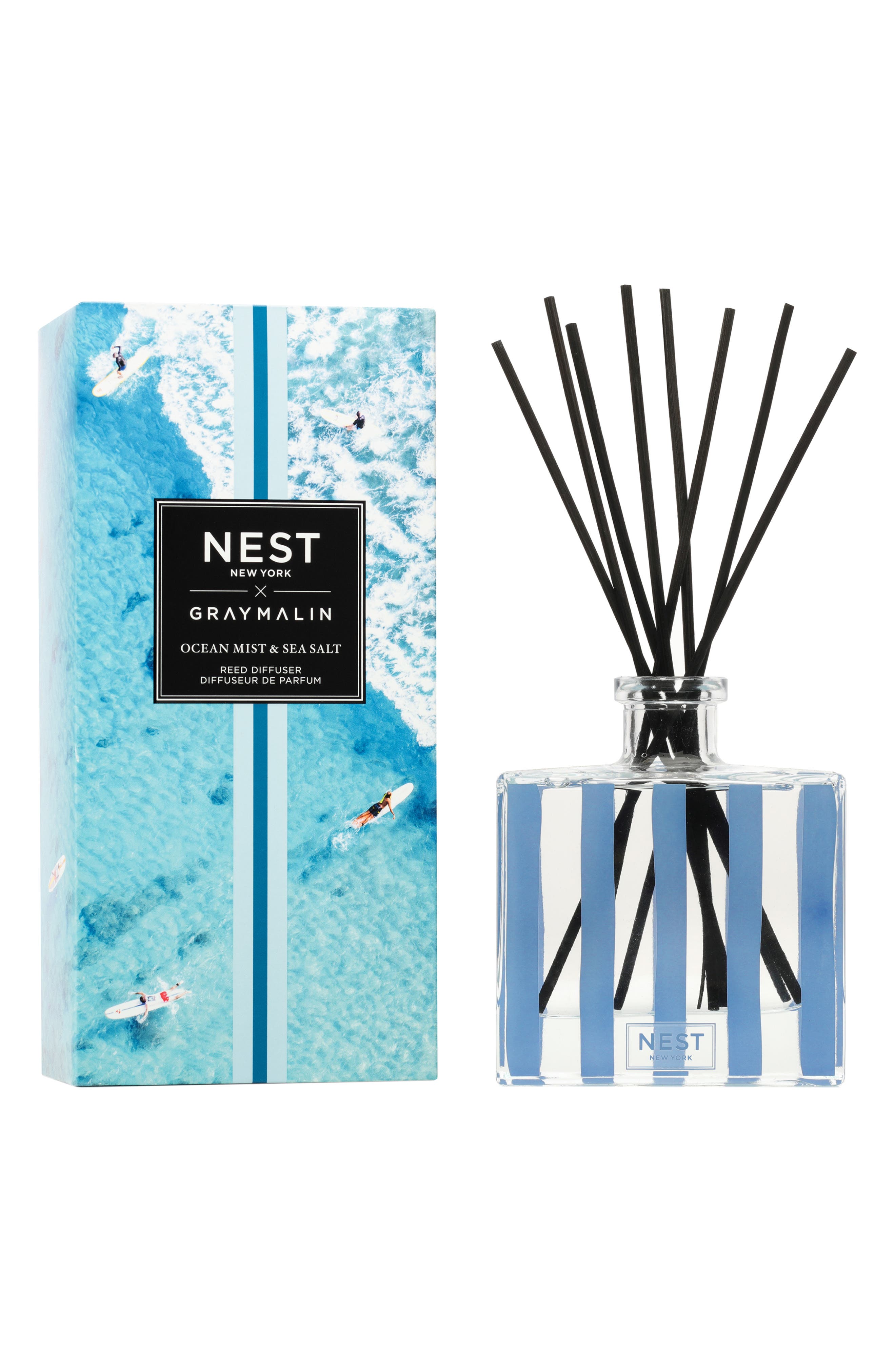 NEST New York x Gray Malin Ocean Mist & Sea Salt Reed Diffuser (Limited ...