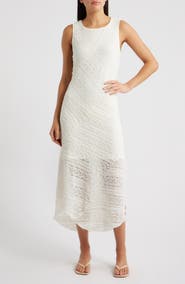 CITY BLUES Ribbon Lace Sleeveless Maxi Dress