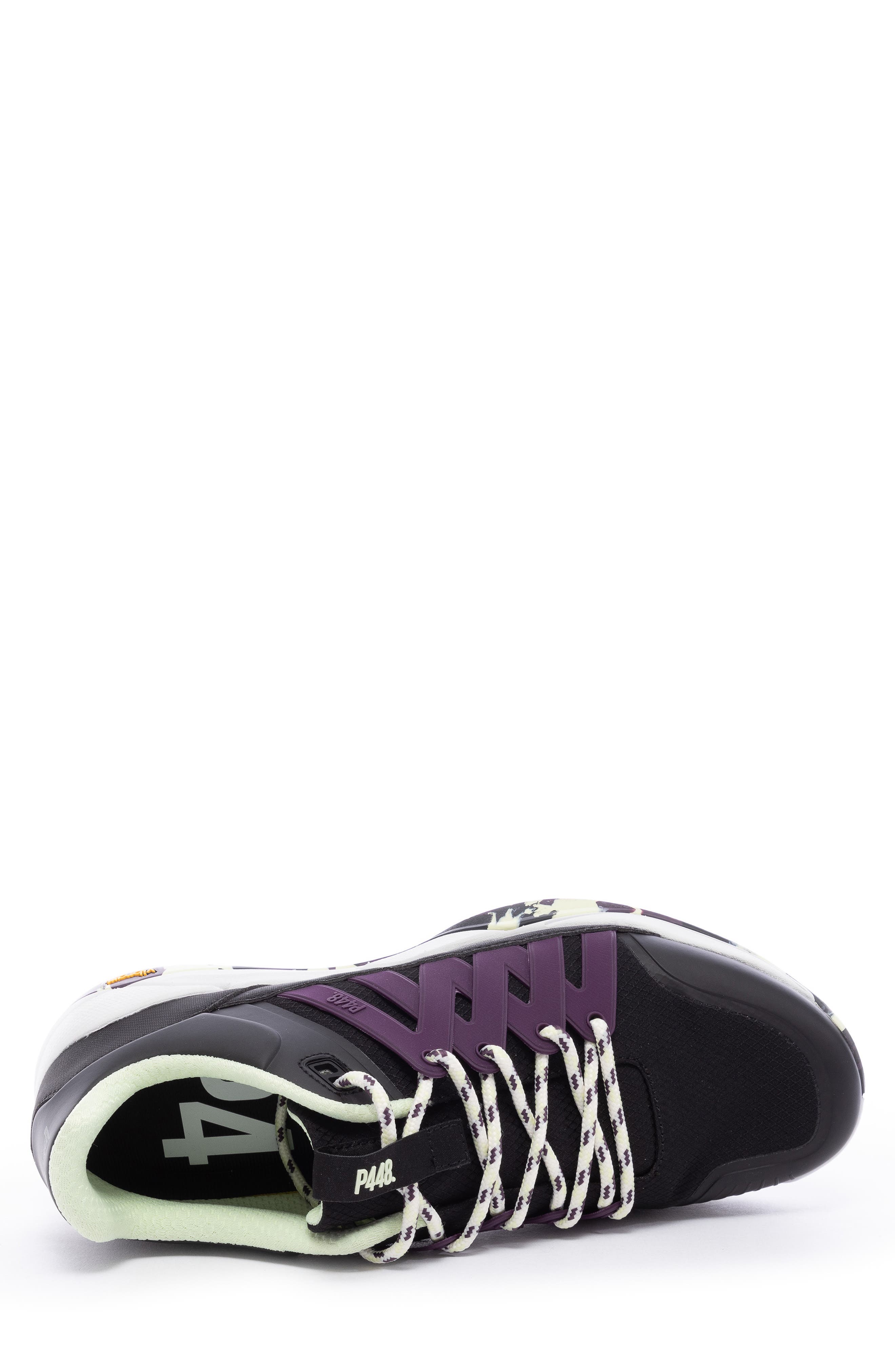 P448 Court Sneaker, Alternate, color, Black Purple