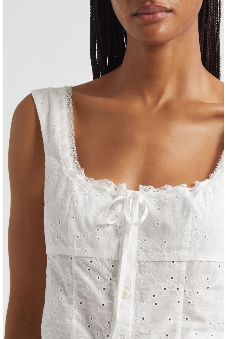 Lou Lace Tank, Alternate, color, WHITE EYELET