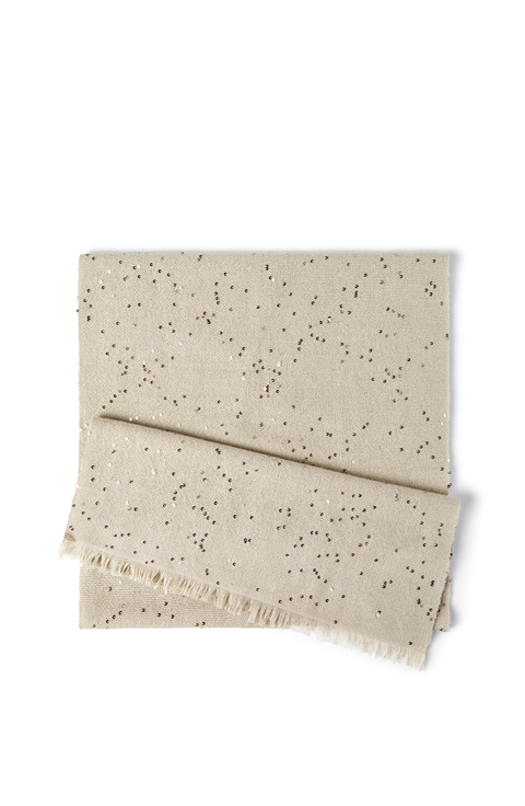 Cashmere and silk Diamond yarn scarf