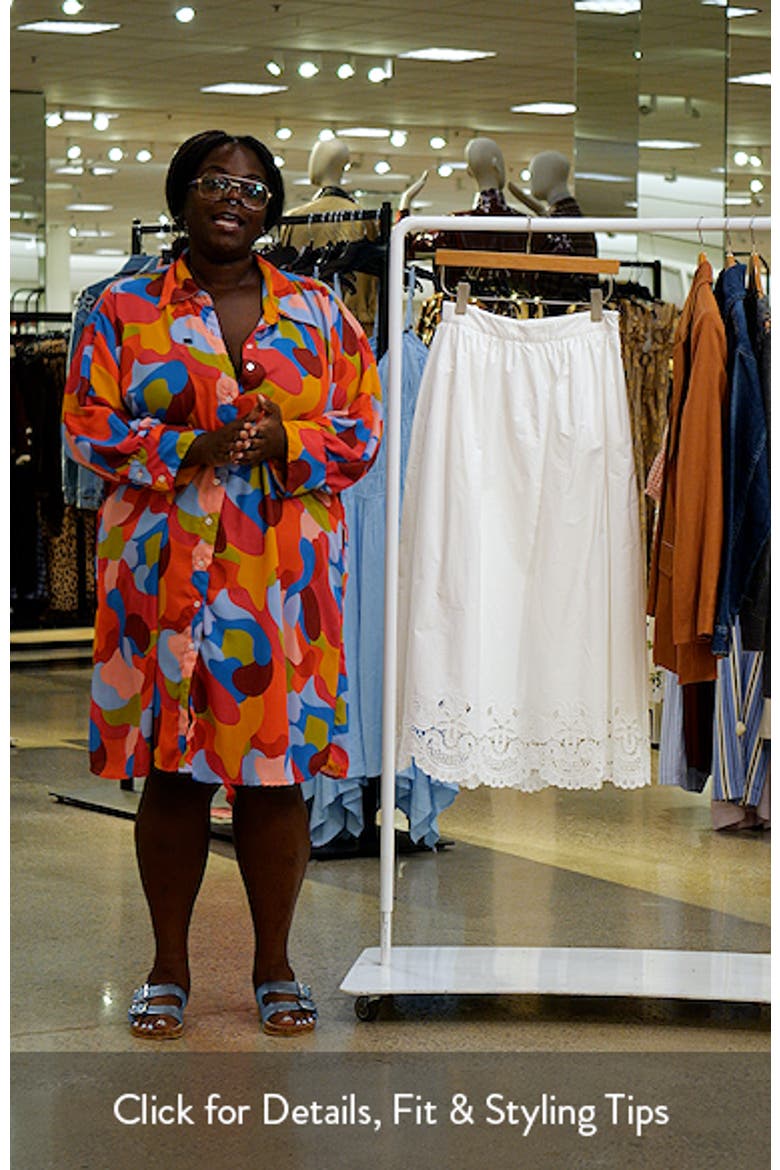 Embroidered Hem Cotton Skirt video