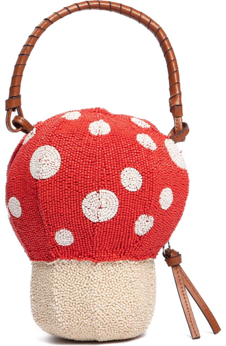 STAUD Shroom Beaded Bag, Alternate, color, Mushroom