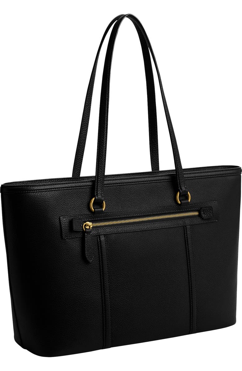 COACH Refined Pebble Leather Tote, Alternate, color,