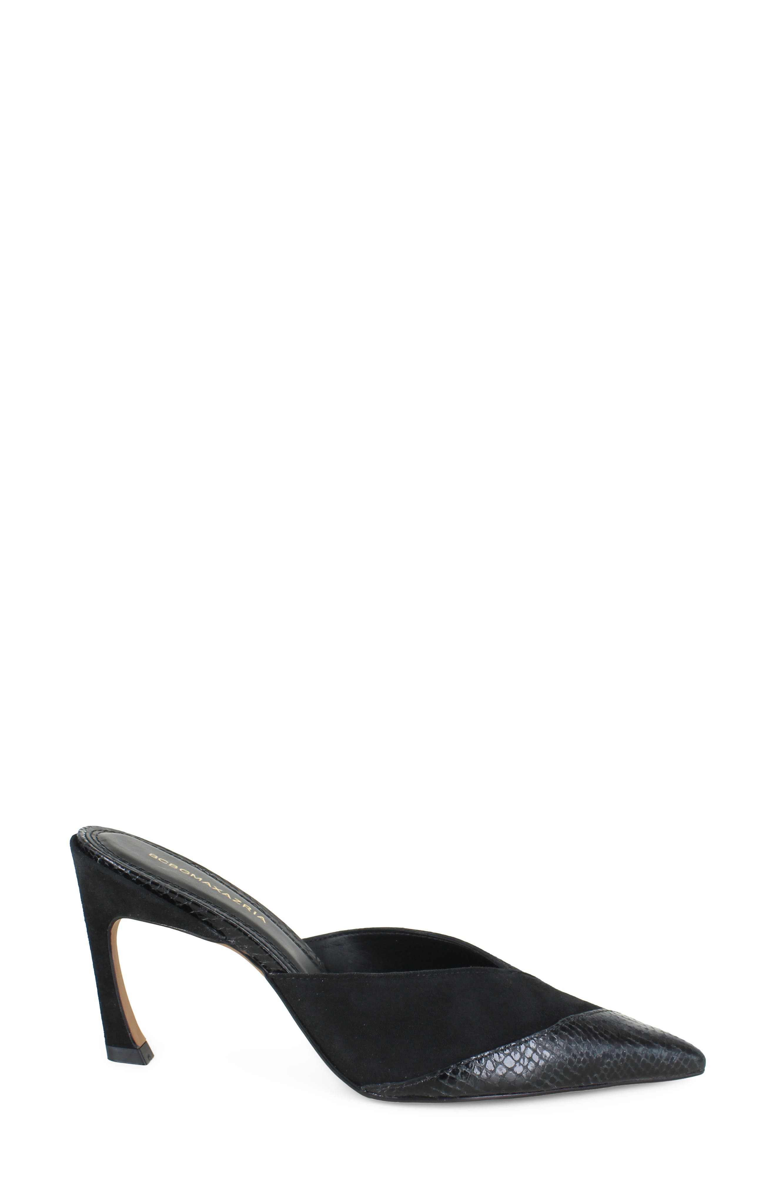 Ginna Snakeskin Embossed Mule, Alternate, color, BLACK MULTI