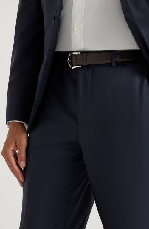 Brunello Cucinelli Straight-leg Pleated Wool-flannel Trousers In Blue