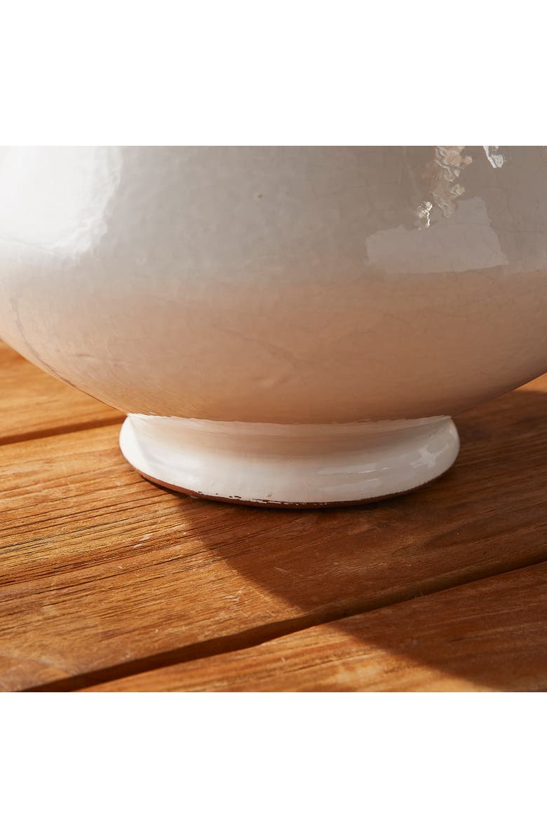 Napa Home & Garden Wellon Footed Cachepot, Alternate, color, White