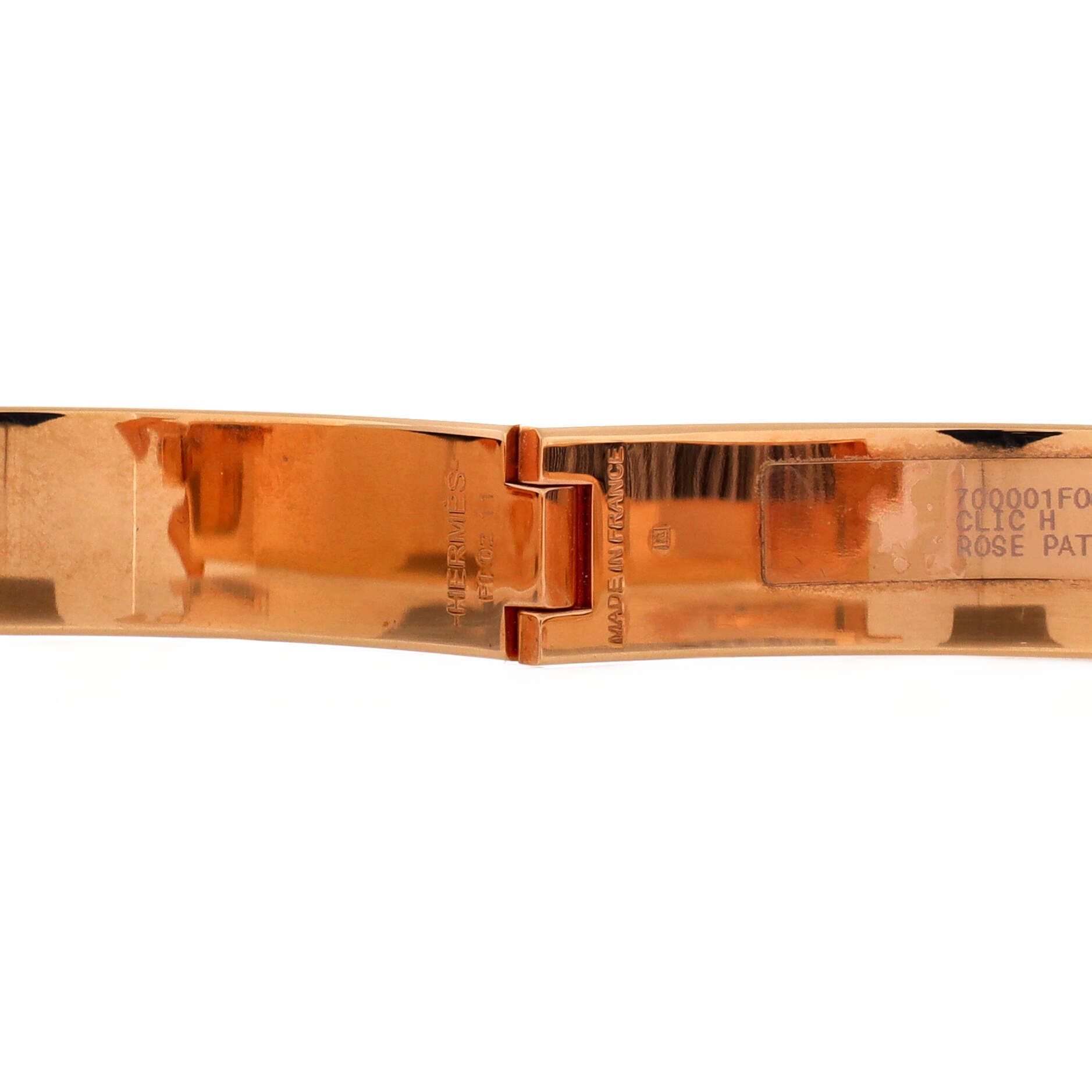 Clic H Bracelet Enamel Narrow, Alternate, color, Pink