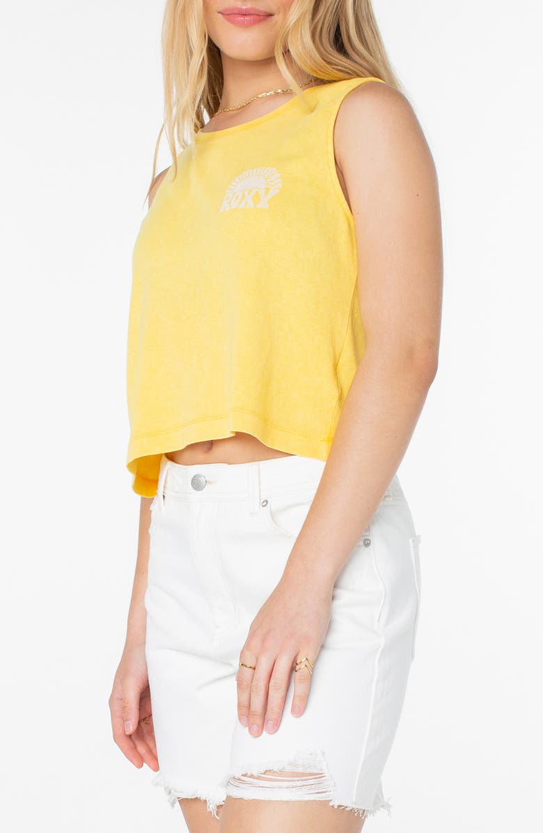 Roxy Made of Sunshine Graphic Muscle Tank, Main, color, Mimosa Made Of Sunshine