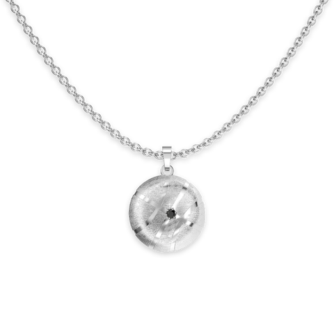 The Basketball Crooked Ball Diamond Necklace