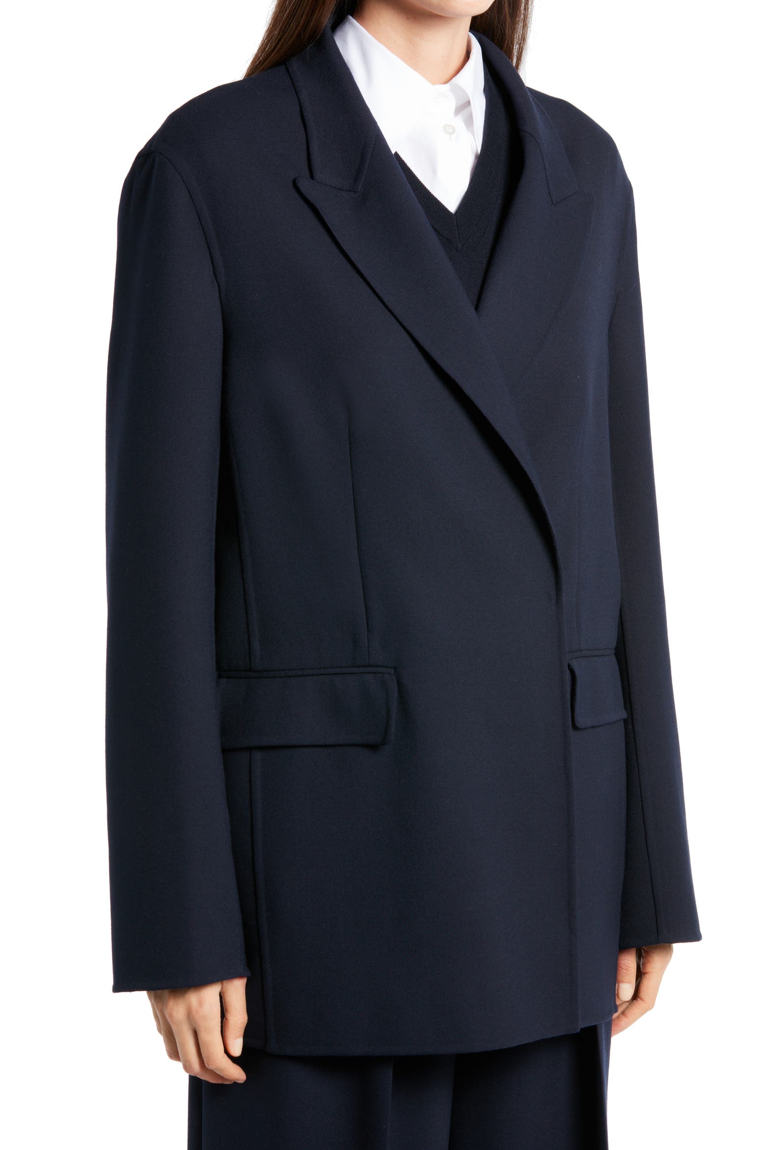 Is Rowing Good For Your Core The Row Tristan Double Breasted Wool Jacket (Women) | Nordstrom