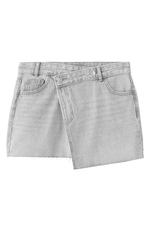 Crossover Denim Miniskort
