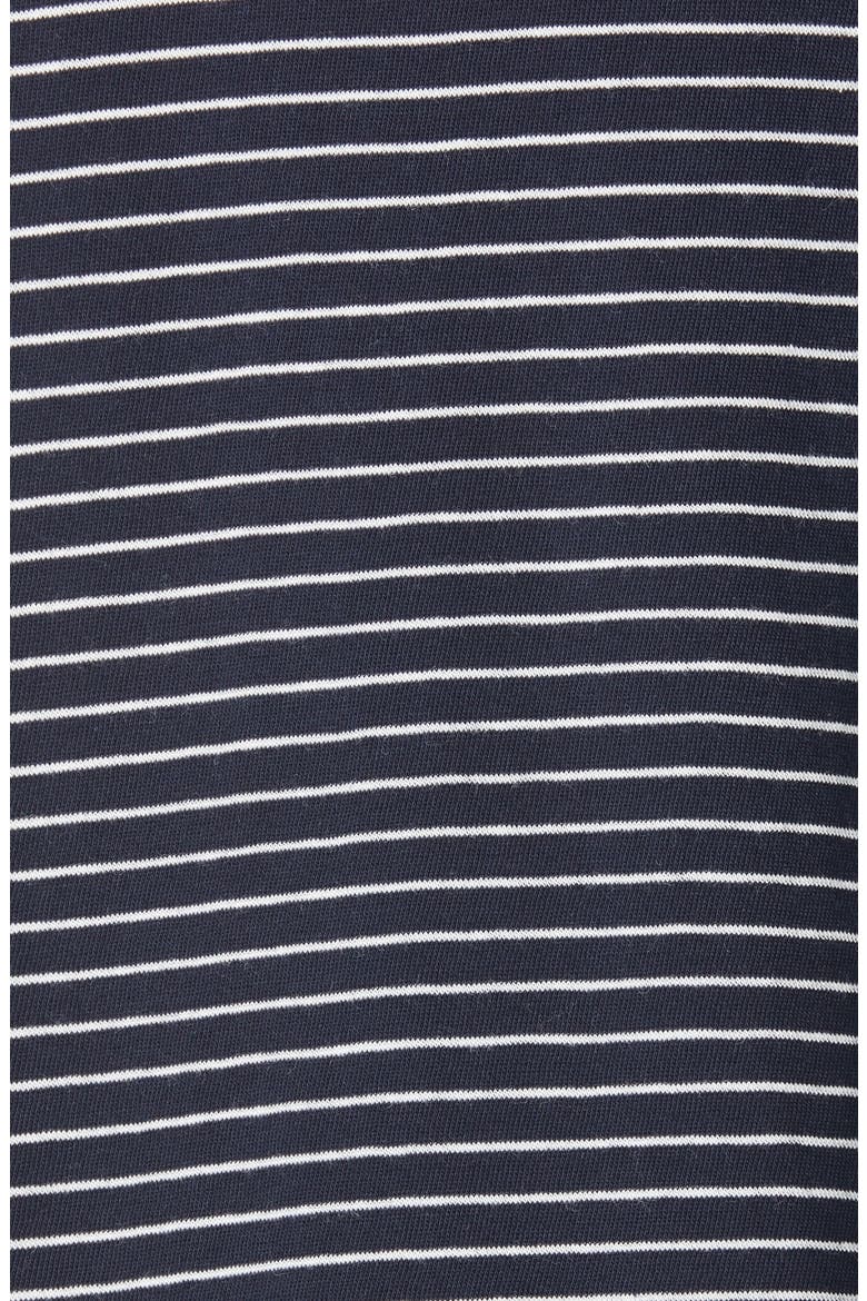 Pencil Stripe Dolman Sleeve Cotton Top, Alternate, color, COASTAL/ OPTIC WHITE