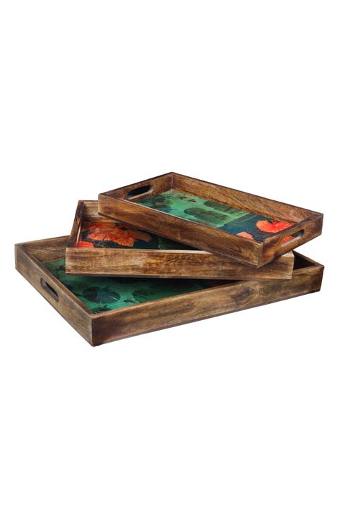 Sunshine Springs 3-Piece Decorative Trays