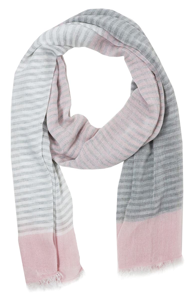 Nicoletta Rosi Reversible Yarn Dyed Fringe Scarf, Alternate, color, 