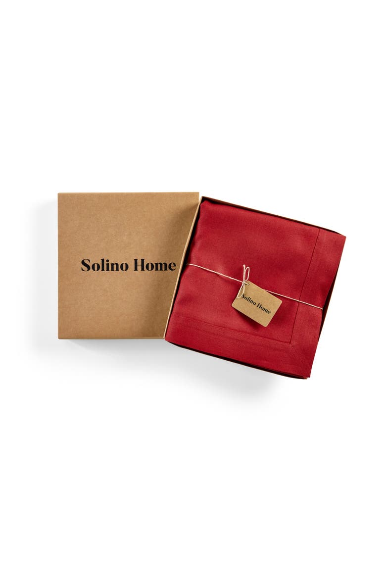 Linen Tablecloth - Diana, Alternate, color, Cherry