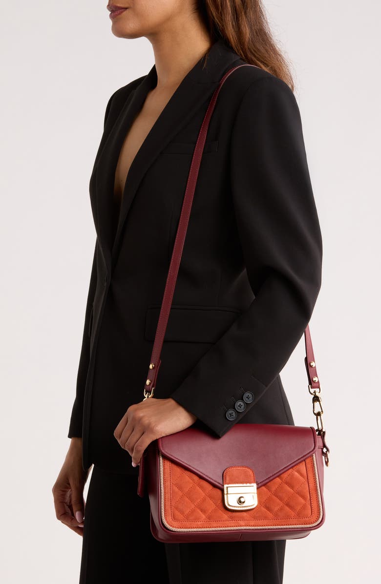 Longchamp Mademoiselle Crossbody Bag, Alternate, color, Burnt Red