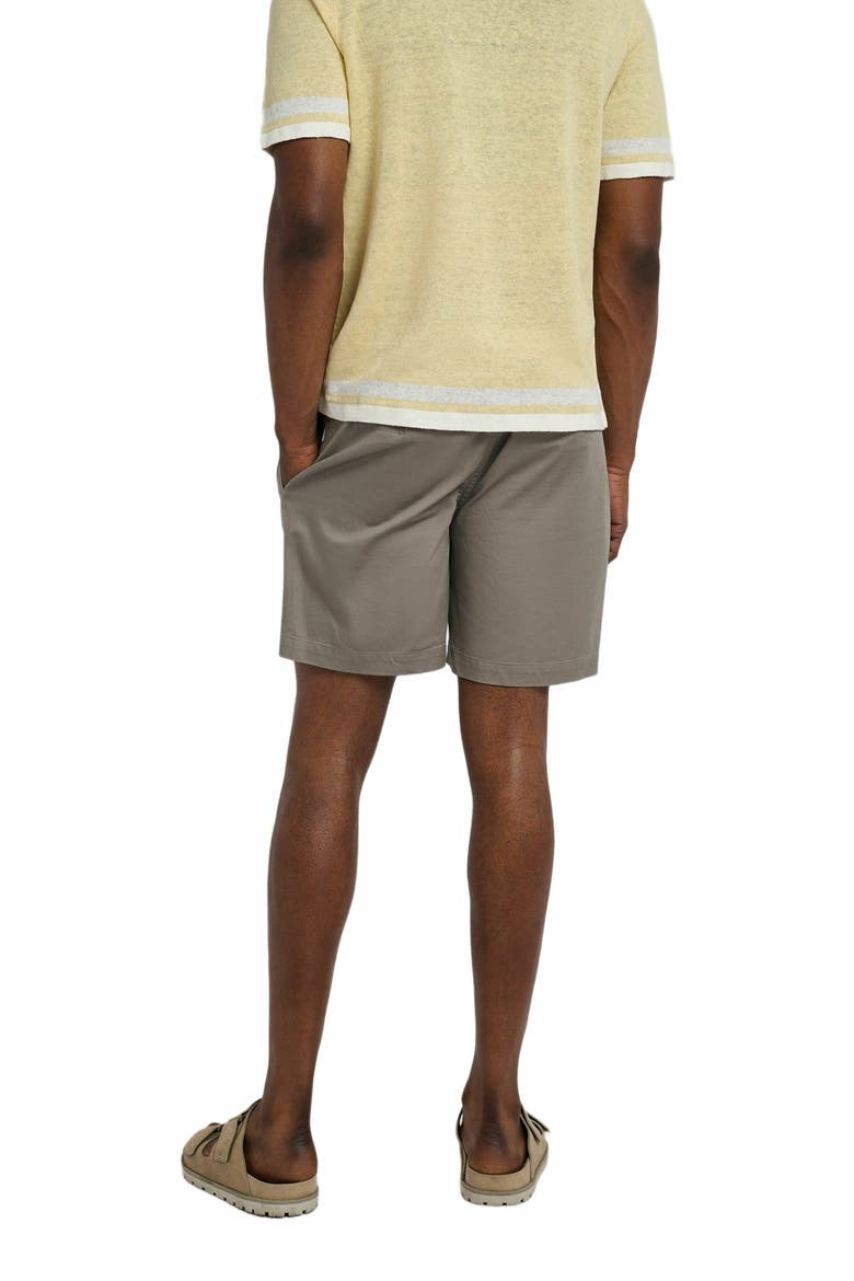 Garment Dye Cotton Drawstring Short, Alternate, color, CINDER