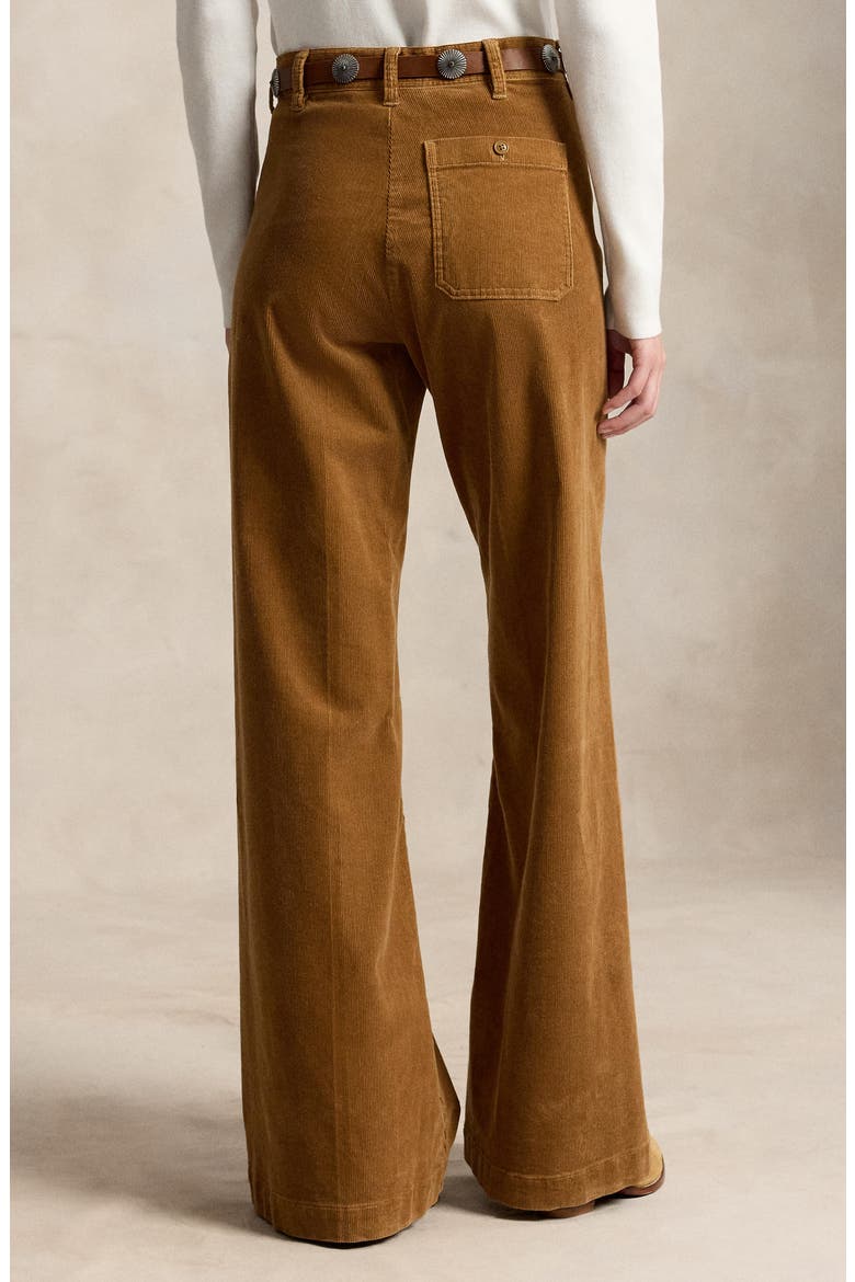 Stretch Cotton Corduroy Wide Leg Pants, Alternate, color, CLAY TAN