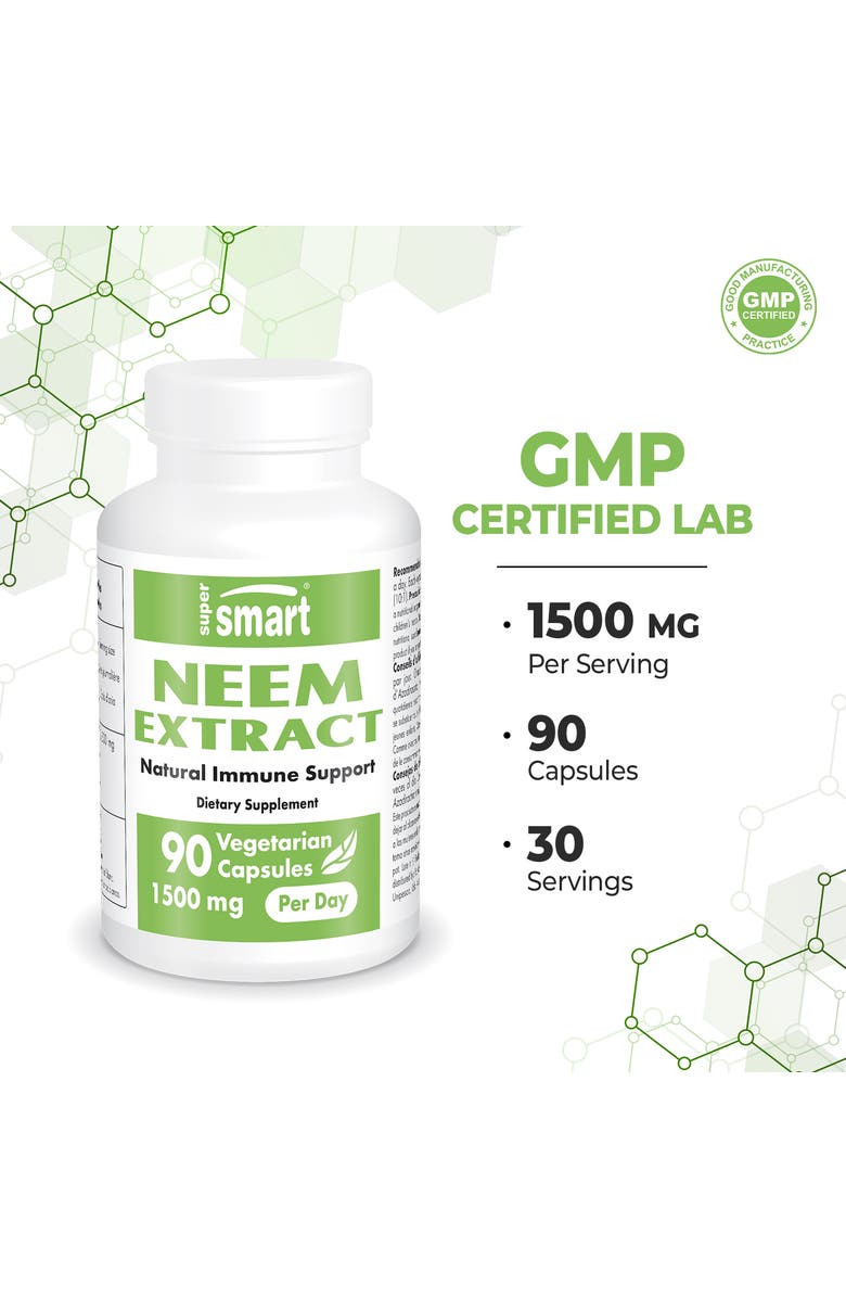 SuperSmart Neem Extract 1500mg per Day, Alternate, color, NO COLOR