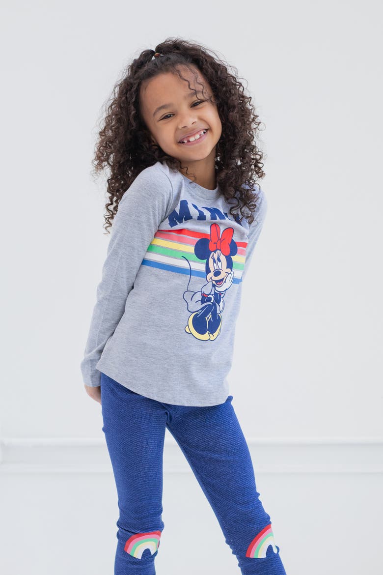 Minnie Mouse Fleece Hoodie and Leggings Set, Alternate, color, Minnie Red Grey Navy
