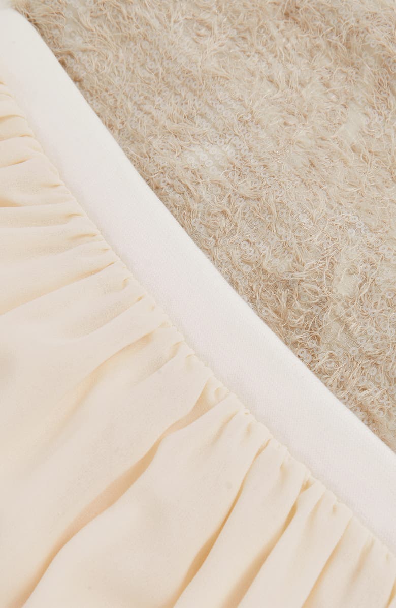 Reiss Kids' Bee Sequin Bodice Party Dress, Alternate, color, Champagne