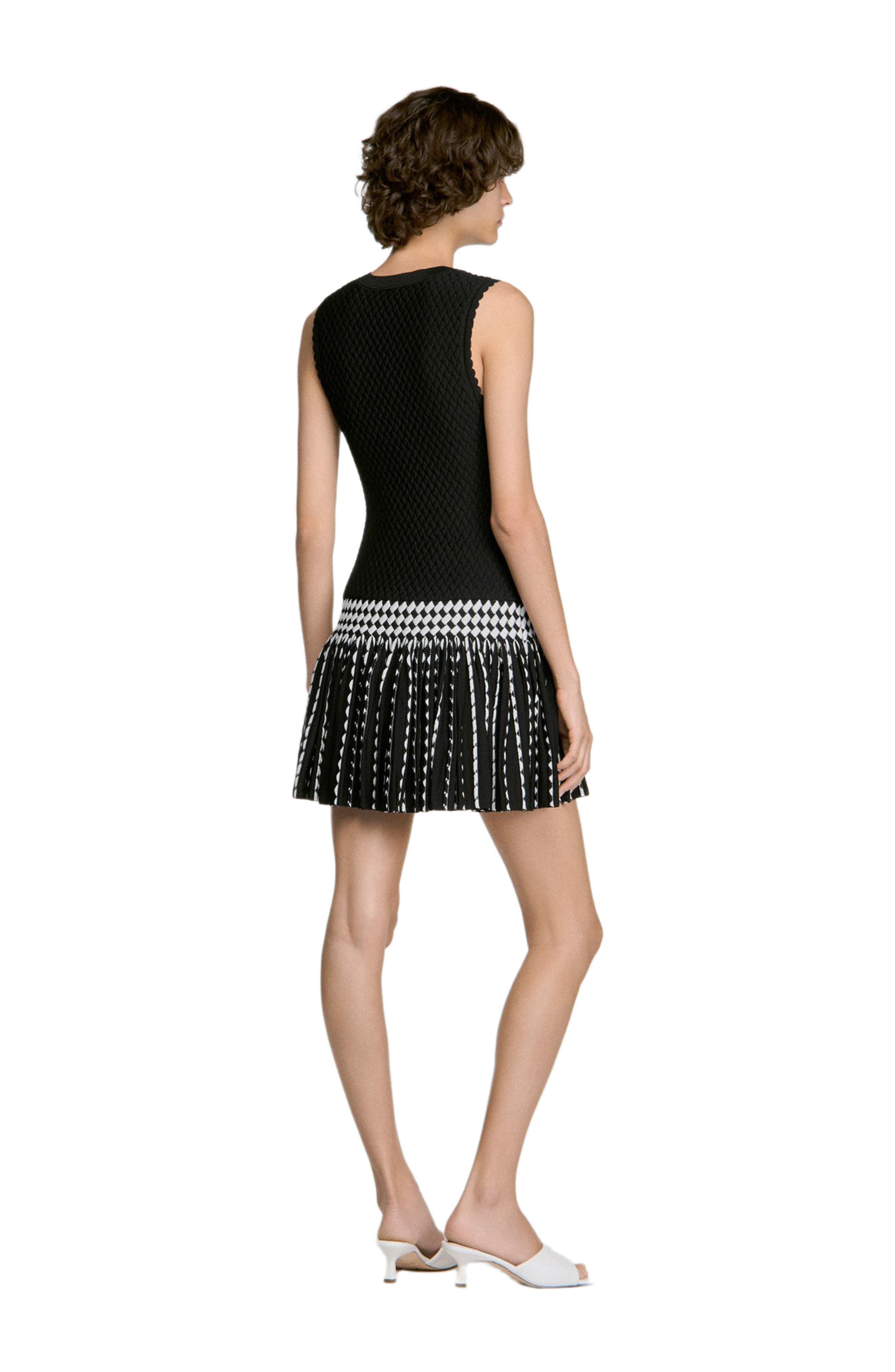 SANDRO Check Knit Short Dress (Women) | Nordstrom