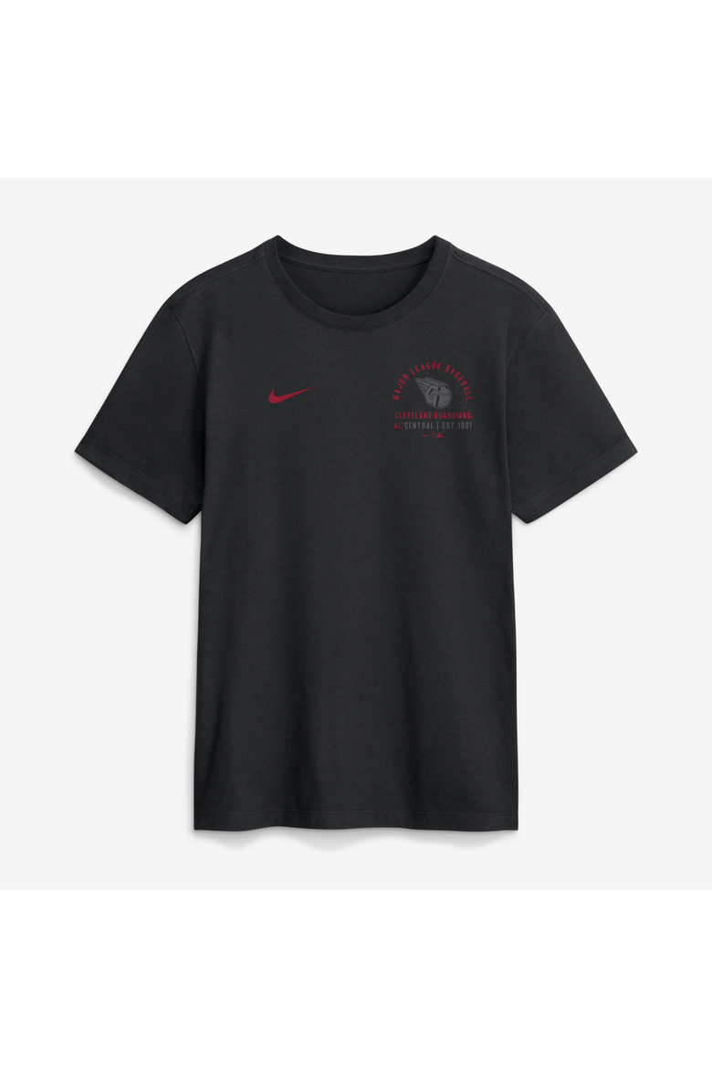 Men's Nike Black Cleveland Guardians Split Logo T-Shirt, Main, color, Black